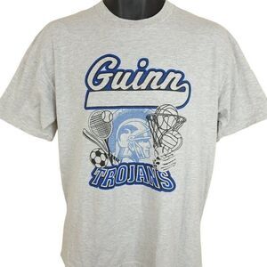 Kenny Guinn Trojans T Shirt Vintage 90s Y2K Las Vegas Middle School Mens Medium